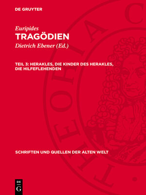 cover image of Herakles, Die Kinder des Herakles, Die Hilfeflehenden